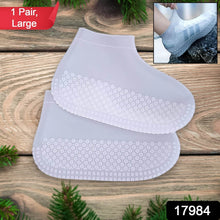 Non-Slip Silicone Rain Reusable Anti skid Waterproof Fordable Boot Shoe Cover (Large Size / 1 Pair / Mix Color) - dailyneed.life