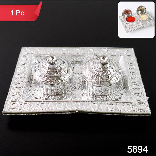 Tray Shape Special Puja Thali (1 Pc / Mix Design) - dailyneed.life