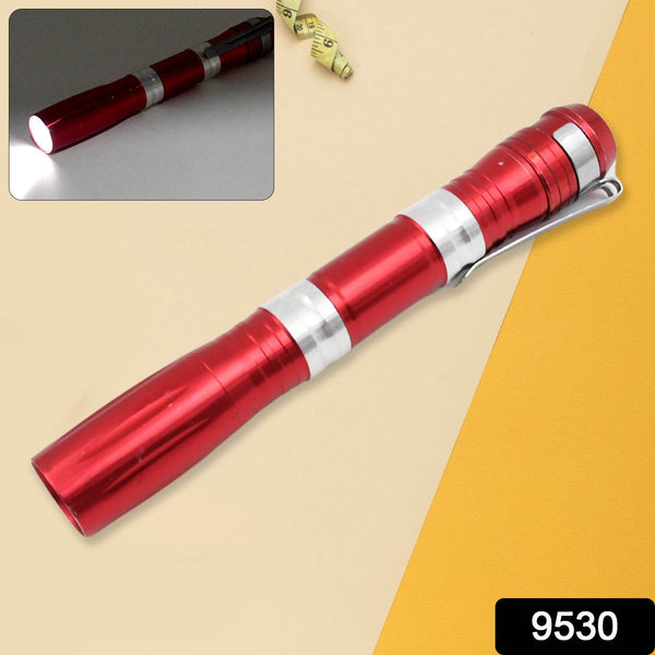 Portable Mini Torch / Flashlight LED Powerful High Lumens Pen Light with Clip, Portable Pocket Compact Torch for Emergency AA Battery operated (1 Pc / Battery not included) - dailyneed.life