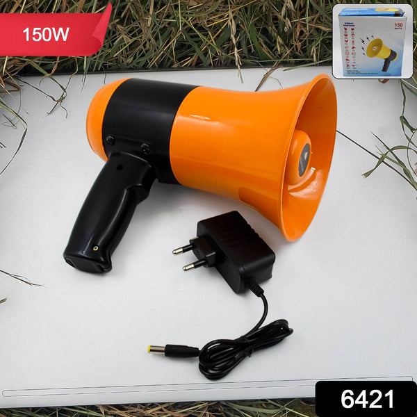 150W Bluetooth Megaphone with PA System, Music & Siren - dailyneed.life