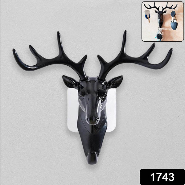 Deer Head Self Adhesive Wall Door Hook Hanger - dailyneed.life