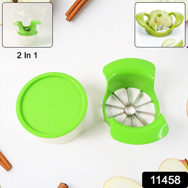 Apex Apple Cutter with Container – Unbreakable ABS Body & Stainless Steel Blades - dailyneed.life