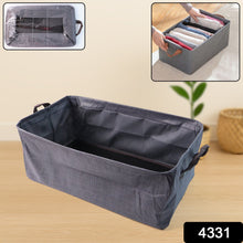 Foldable Cloth Storage Organizer Bag With Handles (Approx 46x27CmPc)