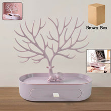 Plastic Jeweller Organizer Earring Holder and Necklace Rack With Drawer (1 Pc) - dailyneed.life