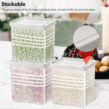 Transparent Square Plastic Food Storage Container Set (6 Pc) - dailyneed.life