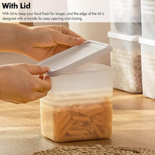 Transparent Square Plastic Food Storage Container Set (6 Pc) - dailyneed.life