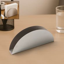 Stainless Steel Half-Moon Shaped Tissue Paper Napkin Holder Stand (1 Pc) - dailyneed.life