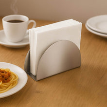 Stainless Steel Half-Moon Shaped Tissue Paper Napkin Holder Stand (1 Pc) - dailyneed.life