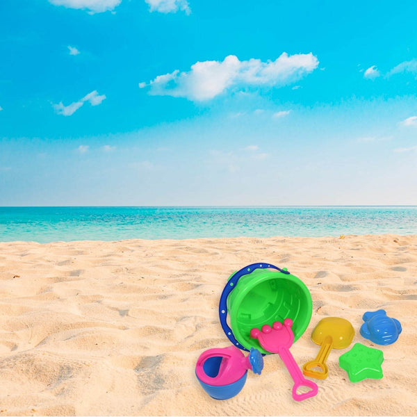 Beach Sand Castle Toy Set for Kids - 6 Pcs Summer Play - dailyneed.life