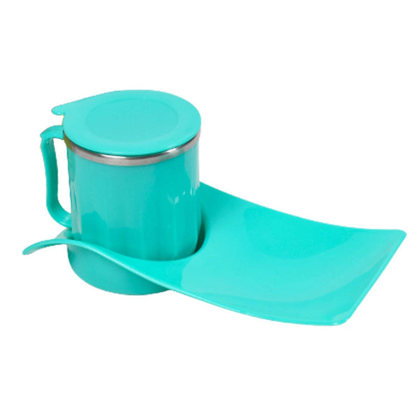 Snack Tray with 350ml Steel Cup for Kids & Home Use - dailyneed.life