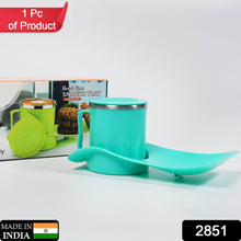 Snack Tray with 350ml Steel Cup for Kids & Home Use - dailyneed.life