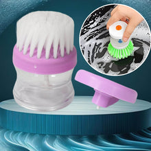Plastic Wash Basin Brush Cleaner with Liquid Soap Dispenser (Multicolour) - dailyneed.life