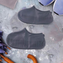 Grey Non-Slip Silicone Rain Reusable Anti skid Waterproof Fordable Boot Shoe Cover (1 Pair ) - dailyneed.life