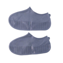 Grey Non-Slip Silicone Rain Reusable Anti skid Waterproof Fordable Boot Shoe Cover (1 Pair ) - dailyneed.life
