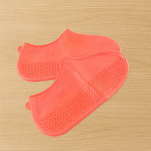 Orange Non-Slip Silicone Rain Reusable Anti skid Waterproof Fordable Boot Shoe Cover (1 Pair) - dailyneed.life