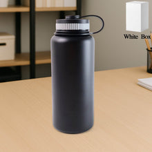 Black Stainless Steel Double Wall Vacuum-insulated Drink Water Bottle (1000 Ml) - dailyneed.life